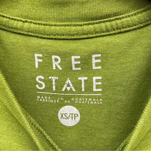 Free State T-Shirt Graphic Image Green Women  Size | XS - Picture 3 of 6